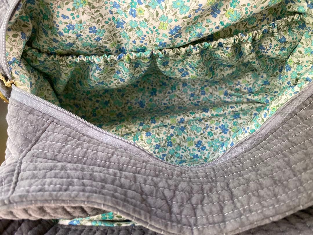しずか様お取り置き　アンティークグレー　3ルームズバッグ　ヌビバッグ