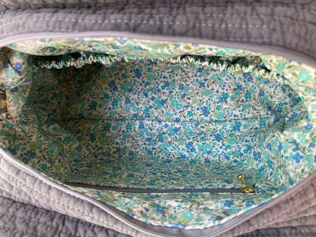 しずか様お取り置き　アンティークグレー　3ルームズバッグ　ヌビバッグ