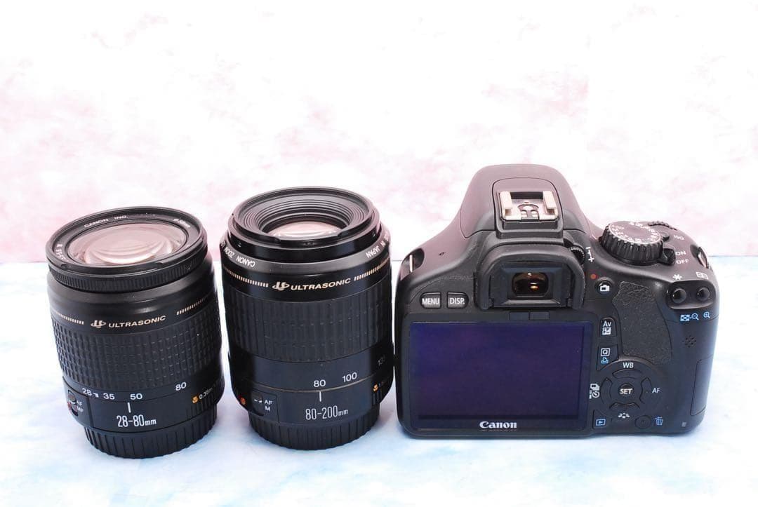 Canon Kiss X4☆入門機☆一眼レフカメラ☆Wレンズ☆入学式にも！