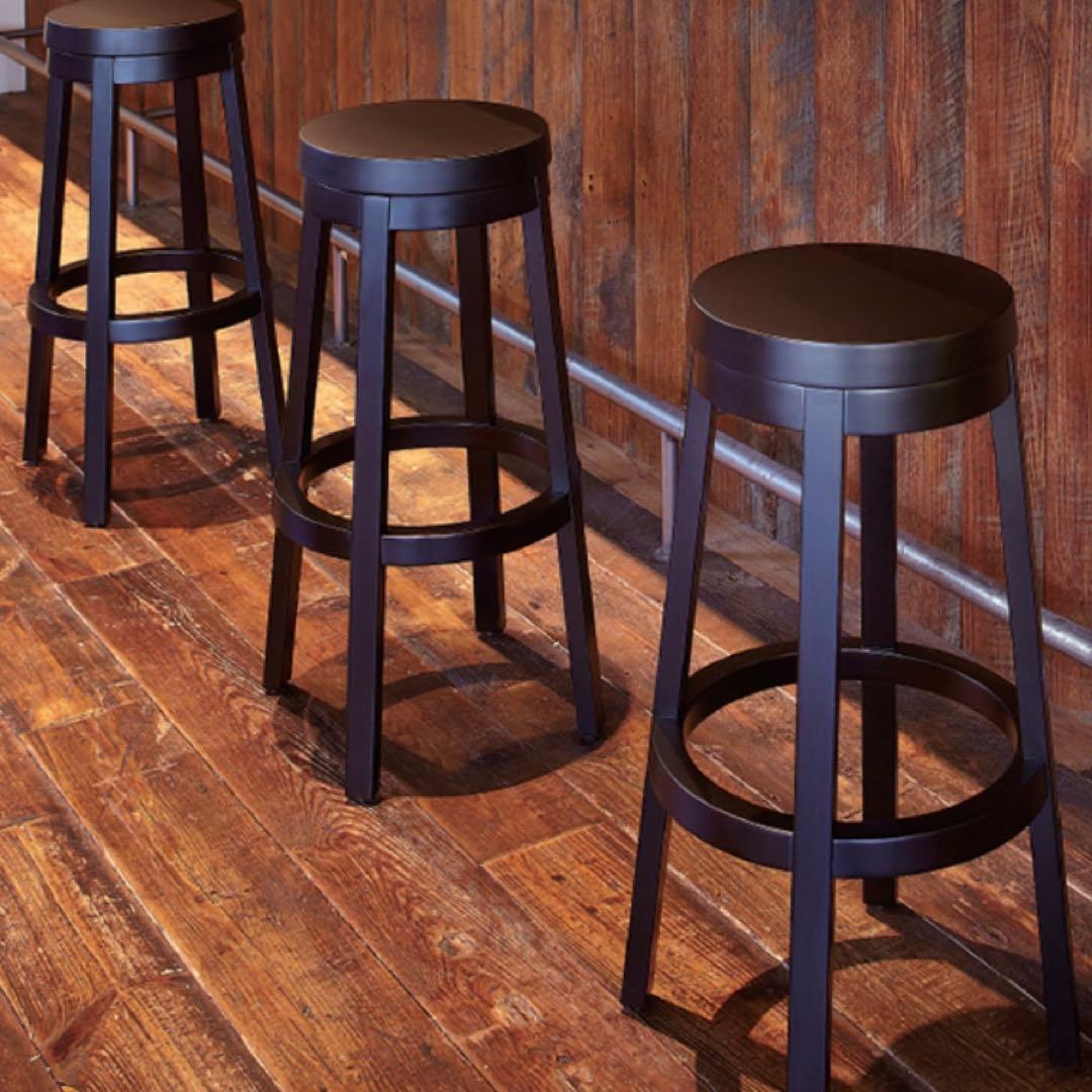 【廃盤品】QUON クオン 回転式 カウンターチェア セロ ブナ材 740 2脚