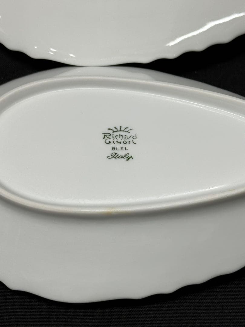 【USED美品】Richard Ginori ベッキオホワイト　ピクルス　3P