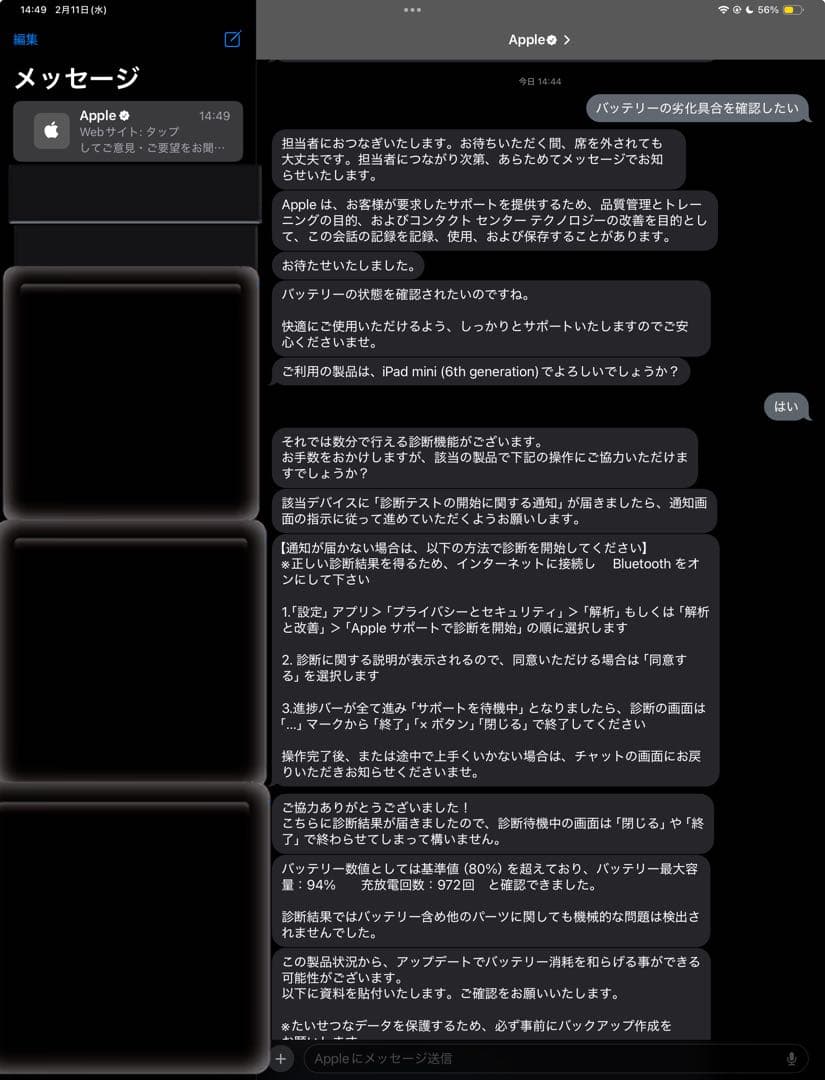 【値下げ不可】iPad mini 第6世代 256GB Wi-Fi Purple