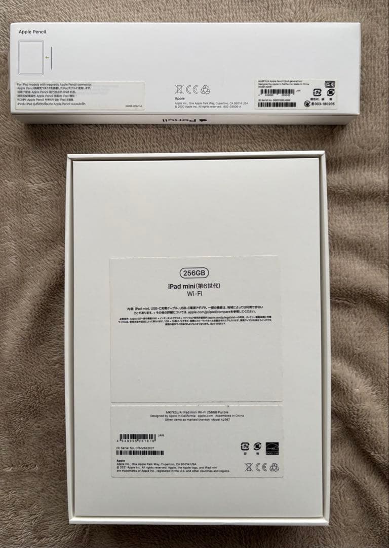 【値下げ不可】iPad mini 第6世代 256GB Wi-Fi Purple