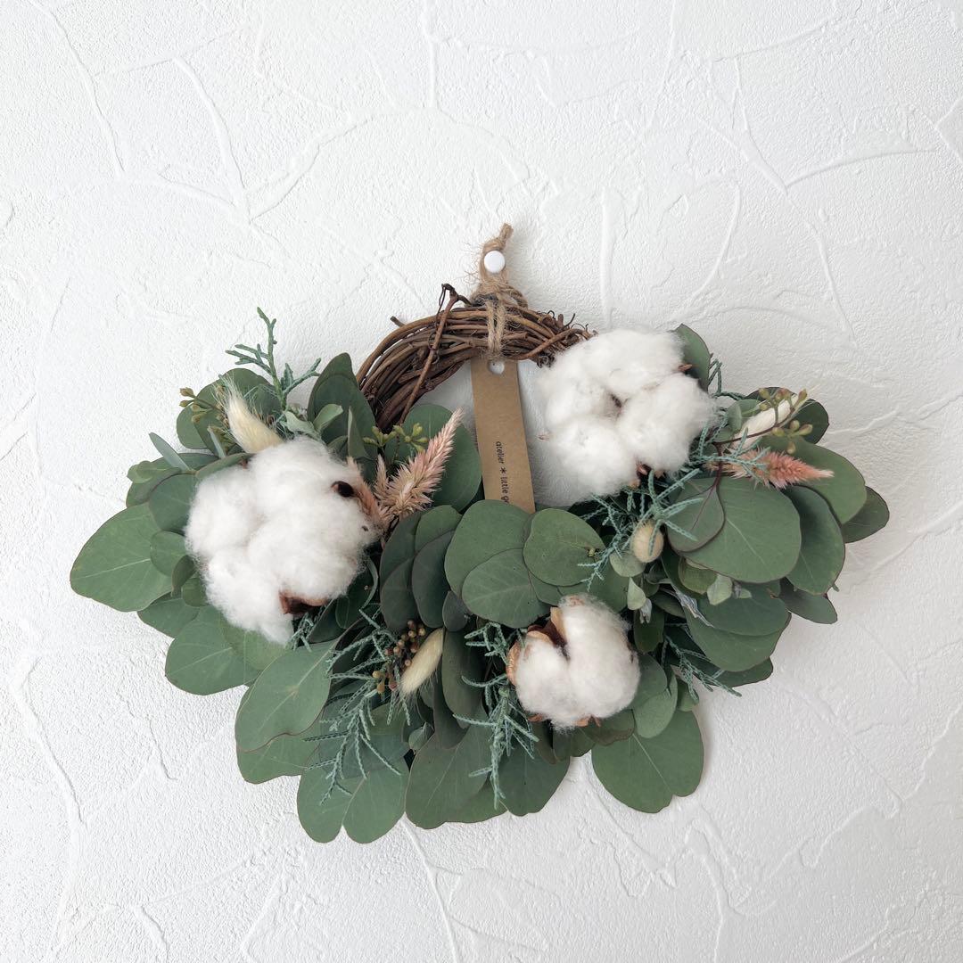 【最終お値下】ポポラスベリーとコットンのハーフリース * ラッピング無料 壁掛け