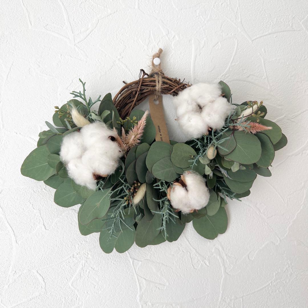 【最終お値下】ポポラスベリーとコットンのハーフリース * ラッピング無料 壁掛け