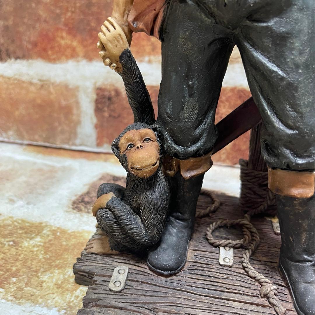 希少❗️パイレーツ&チンパンジー　置物