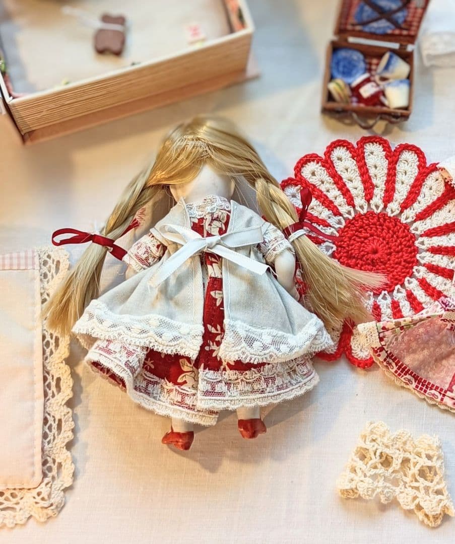 お衣装セット　ミニョネット　ビスクドール　Handmade　着せかえ