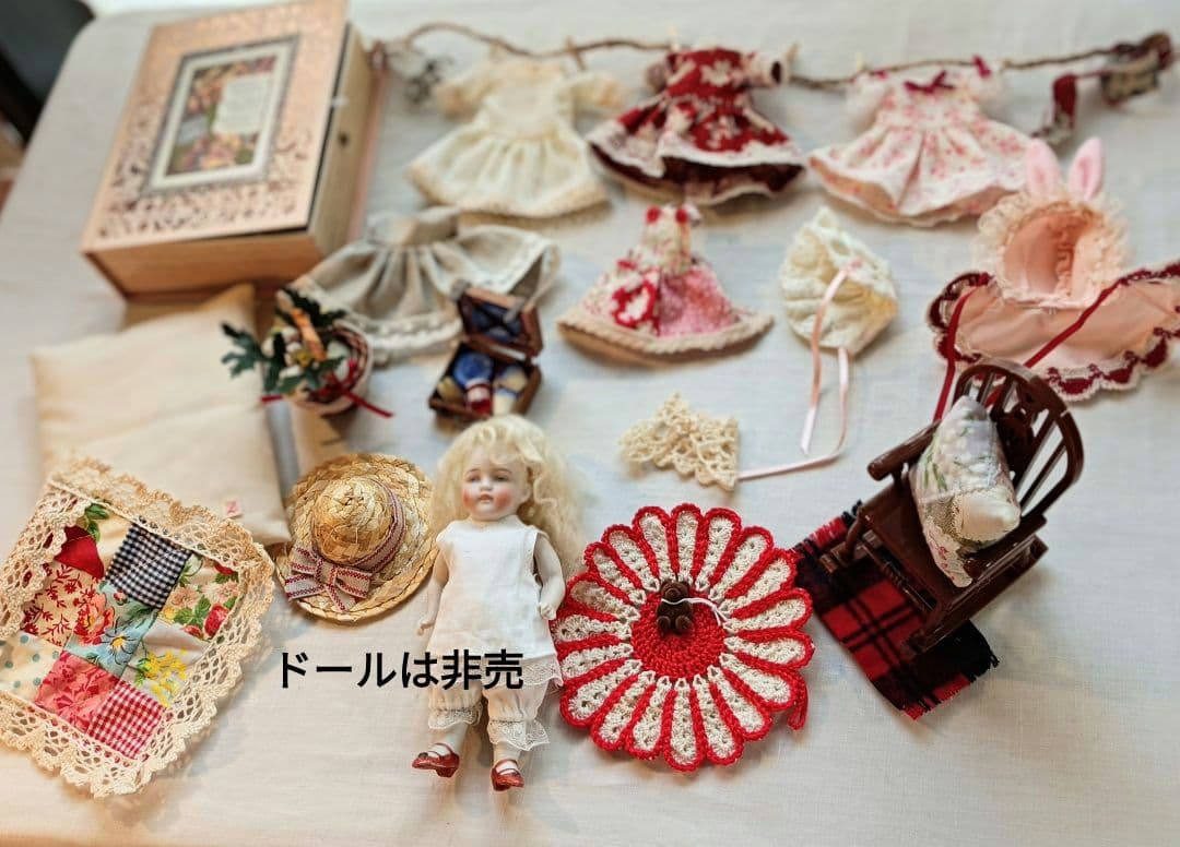 お衣装セット　ミニョネット　ビスクドール　Handmade　着せかえ