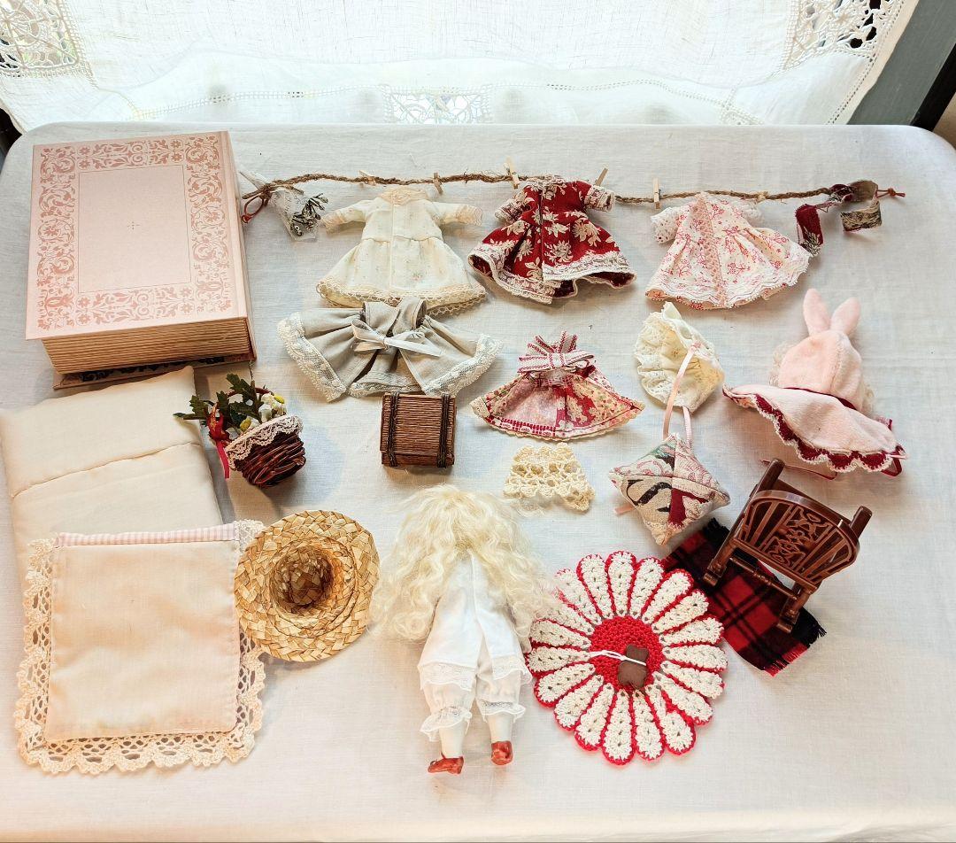お衣装セット　ミニョネット　ビスクドール　Handmade　着せかえ
