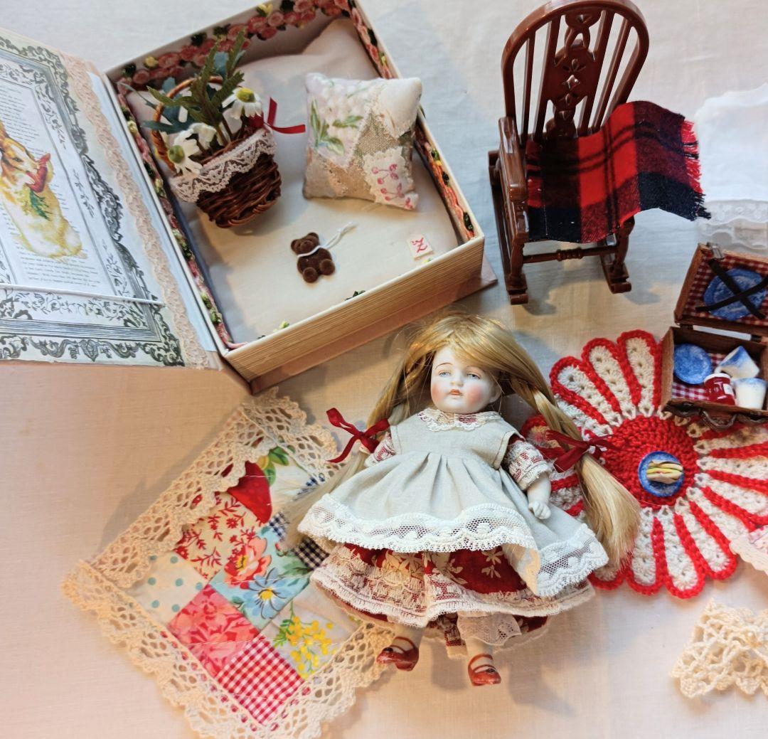 お衣装セット　ミニョネット　ビスクドール　Handmade　着せかえ