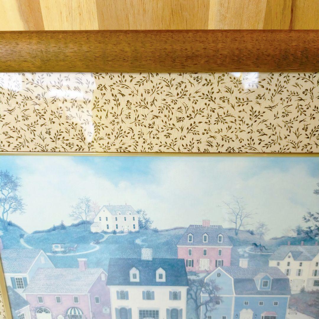 ビンテージ　カントリー　絵画　リンダネルソンストック　額縁　フレーム