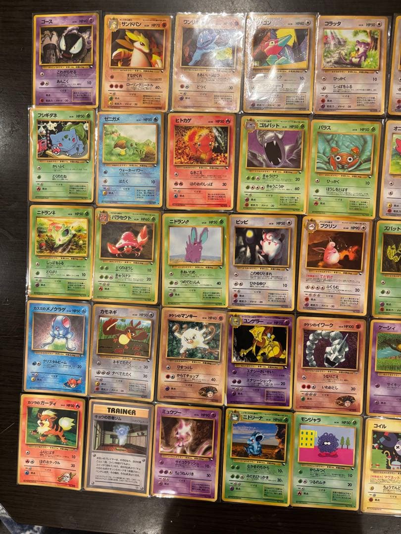 旧裏　拡張シート　被りなし　50枚　青版・赤版・緑版　フシギダネ　ピカチュウ等