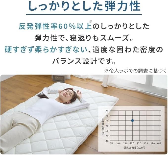 テイジン マイティトップⅡ ad ECO　アイリスプラザ 敷き布団 セミダブル
