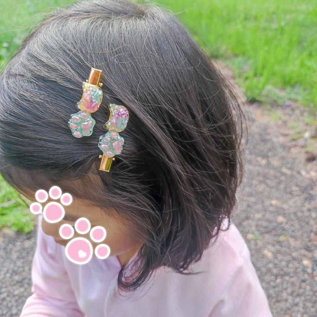 550円　イヤリング　蝶々　レジン