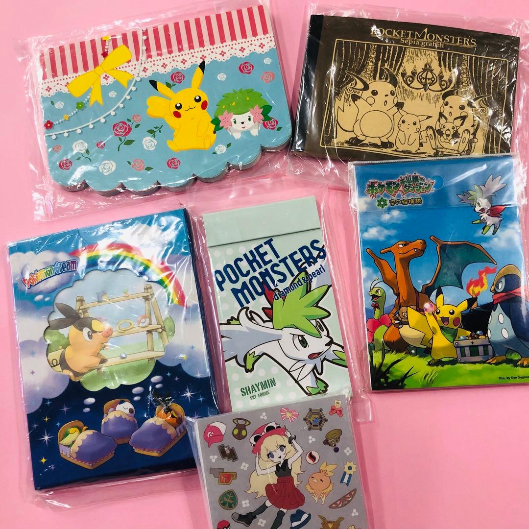 レア★ポケットモンスター ポケモン メモ帳 6冊セット