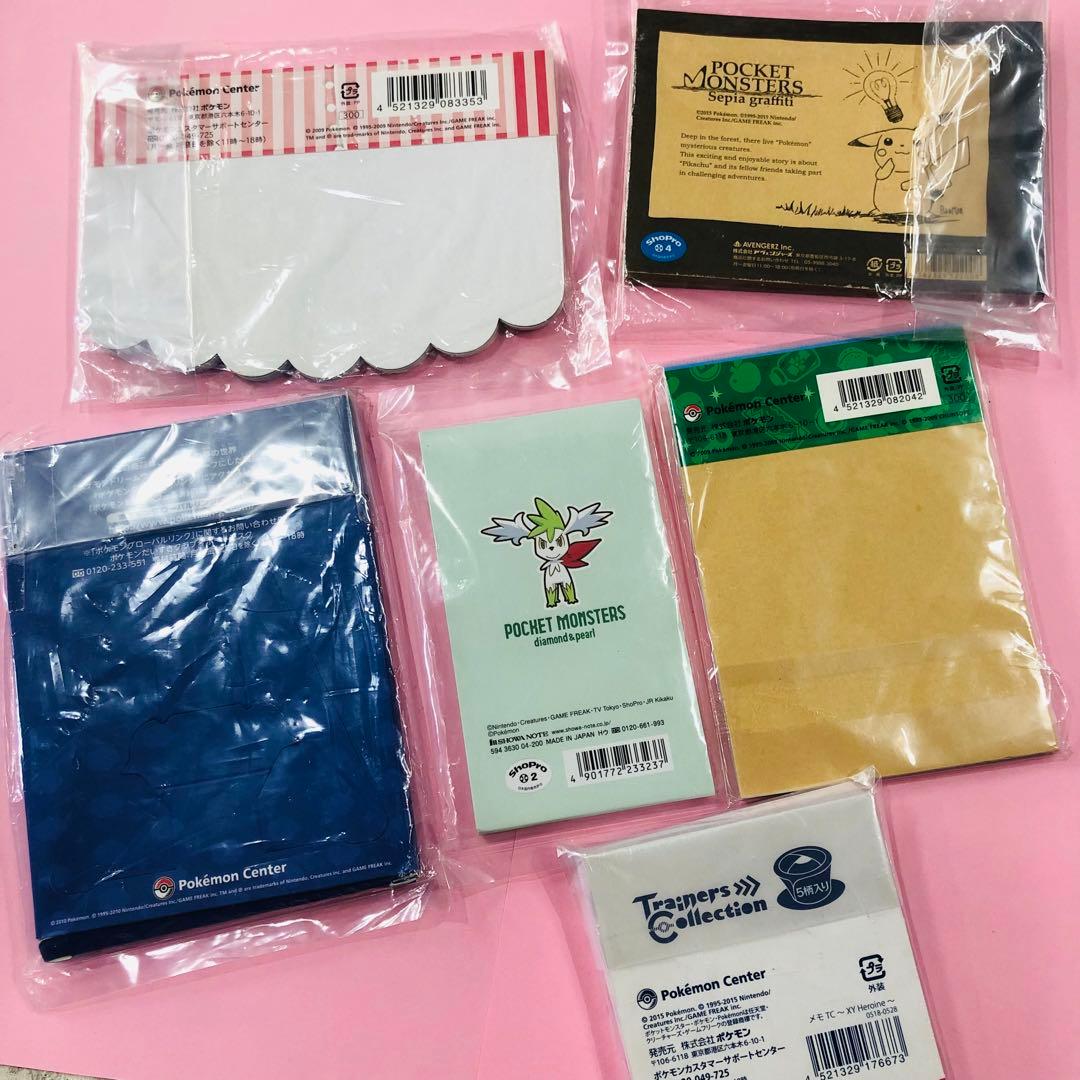 レア★ポケットモンスター ポケモン メモ帳 6冊セット