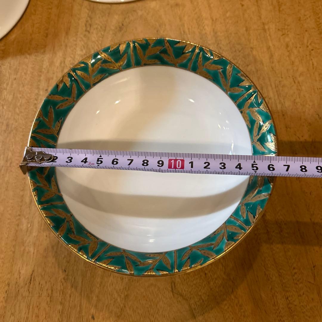 有田焼　根之吉窯　佐賀錦　平鉢　五個　昭和期　希少