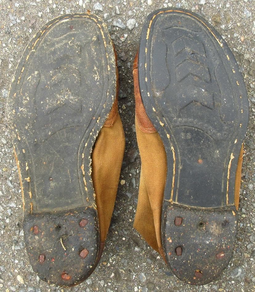 日本軍 海軍士官用 整備靴 防暑靴