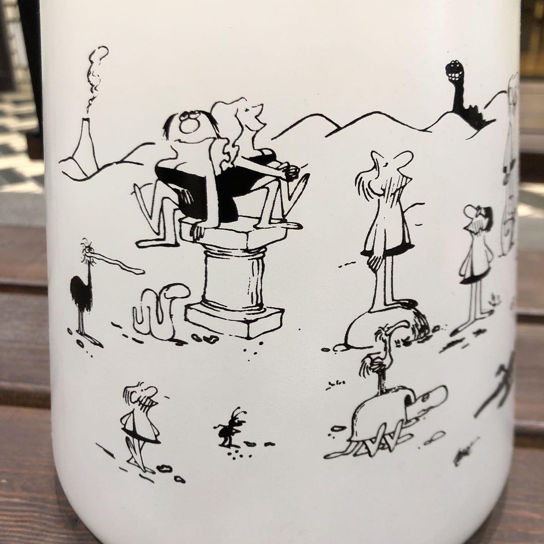 アンティーク　作家サイン入　手描きガラスのクッキーバーレル