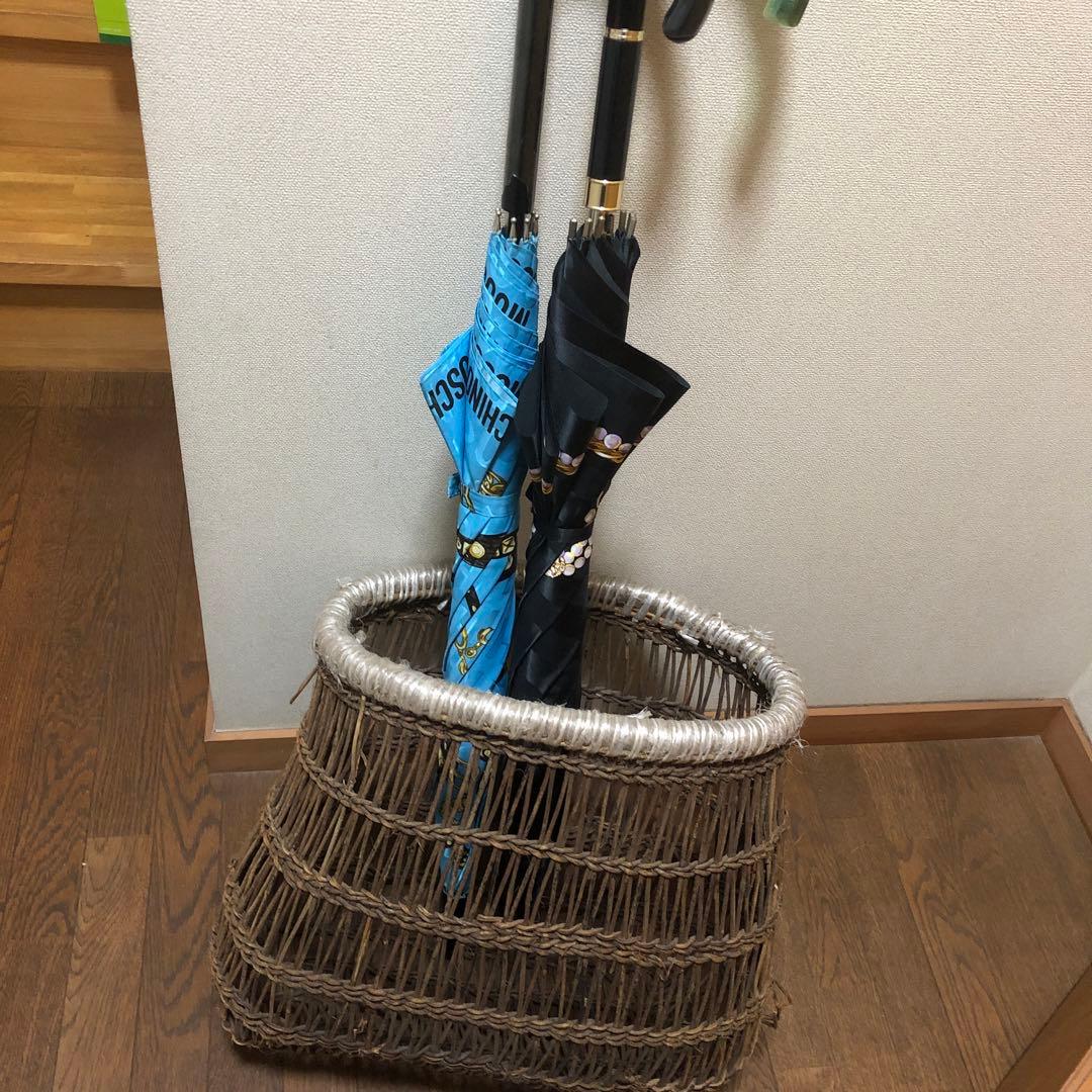 あけびの蔓かご　農具　古道具　手作り　花入れ　オブジェ　傘入れ