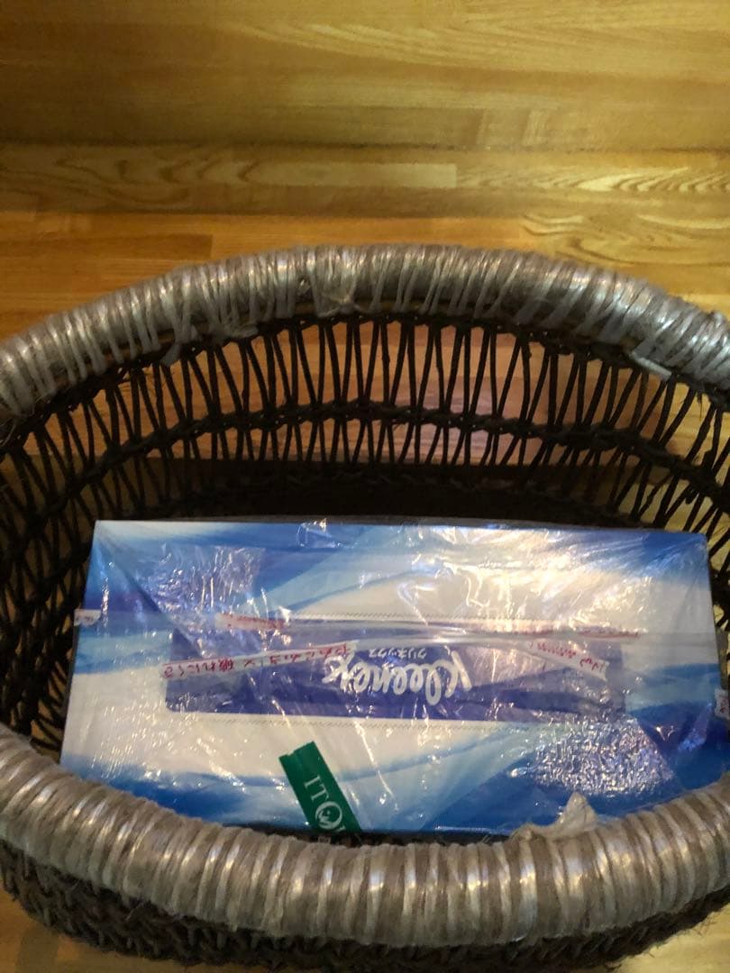 あけびの蔓かご　農具　古道具　手作り　花入れ　オブジェ　傘入れ