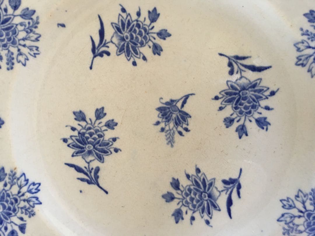 Longwy ロンウィDELFT フランスアンティーク 平皿 プレート
