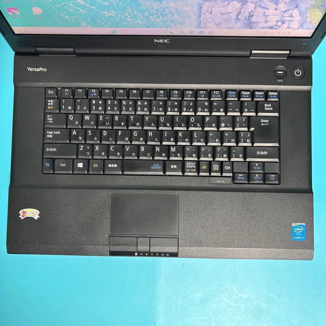 バッテリー◎【Office付】NECノートPC i3★メモリ8G★新品SSD