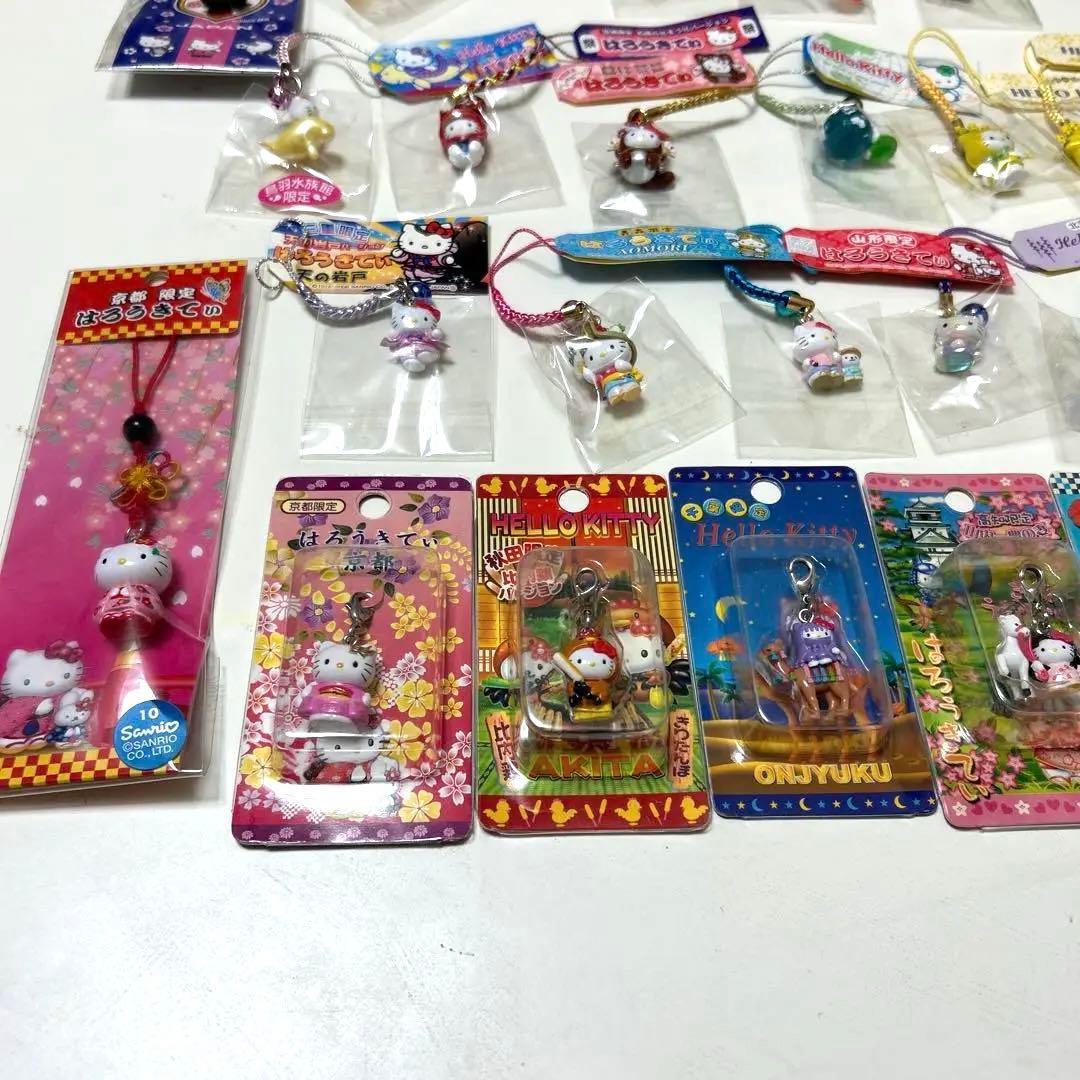 ハローキティ ご当地 限定 ストラップ 根付けキーホルダー 26個セット レア