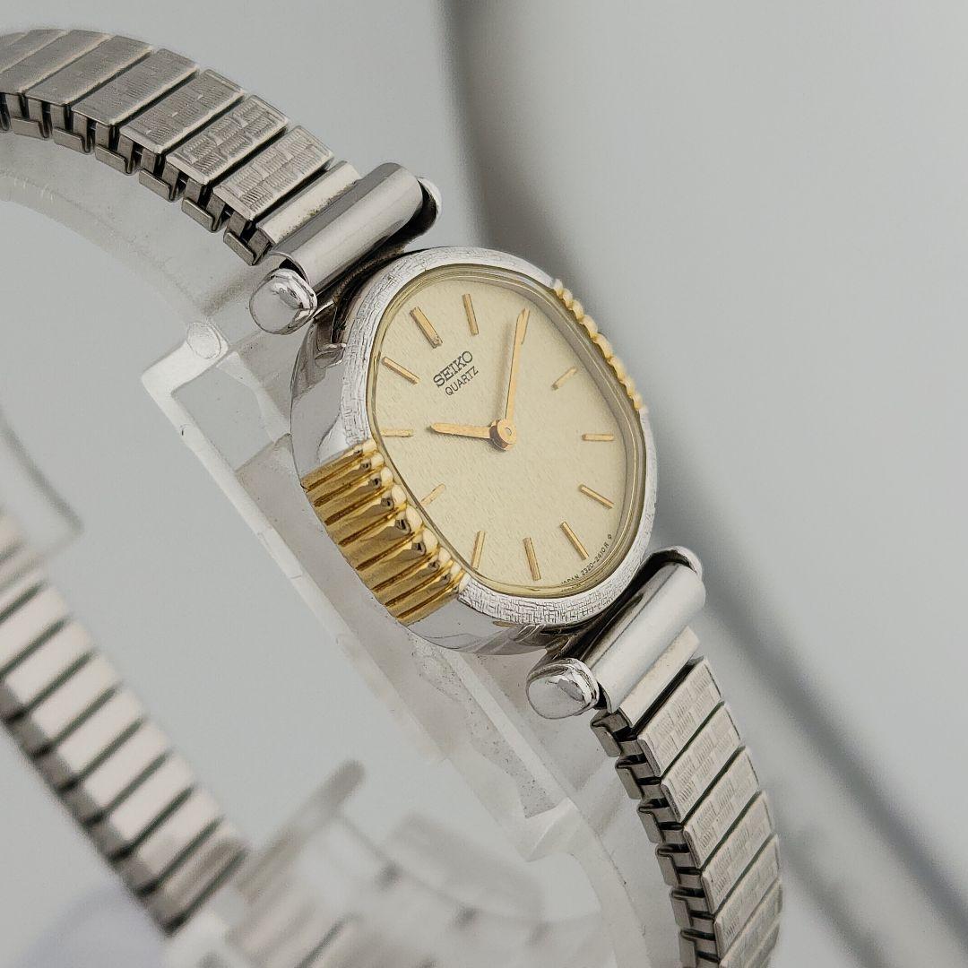 ​【極美品・電池交換済】セイコー 2320-6190 伸縮ベルト メンテナンス