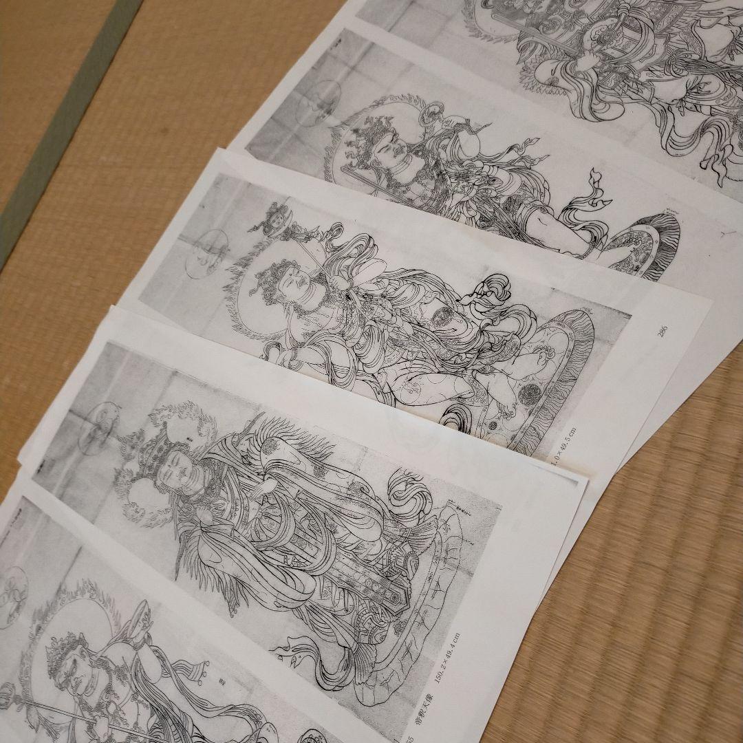 FRANCA　お纏め六角堂粉本資料　下絵73枚と真福寺仏画十二天画像