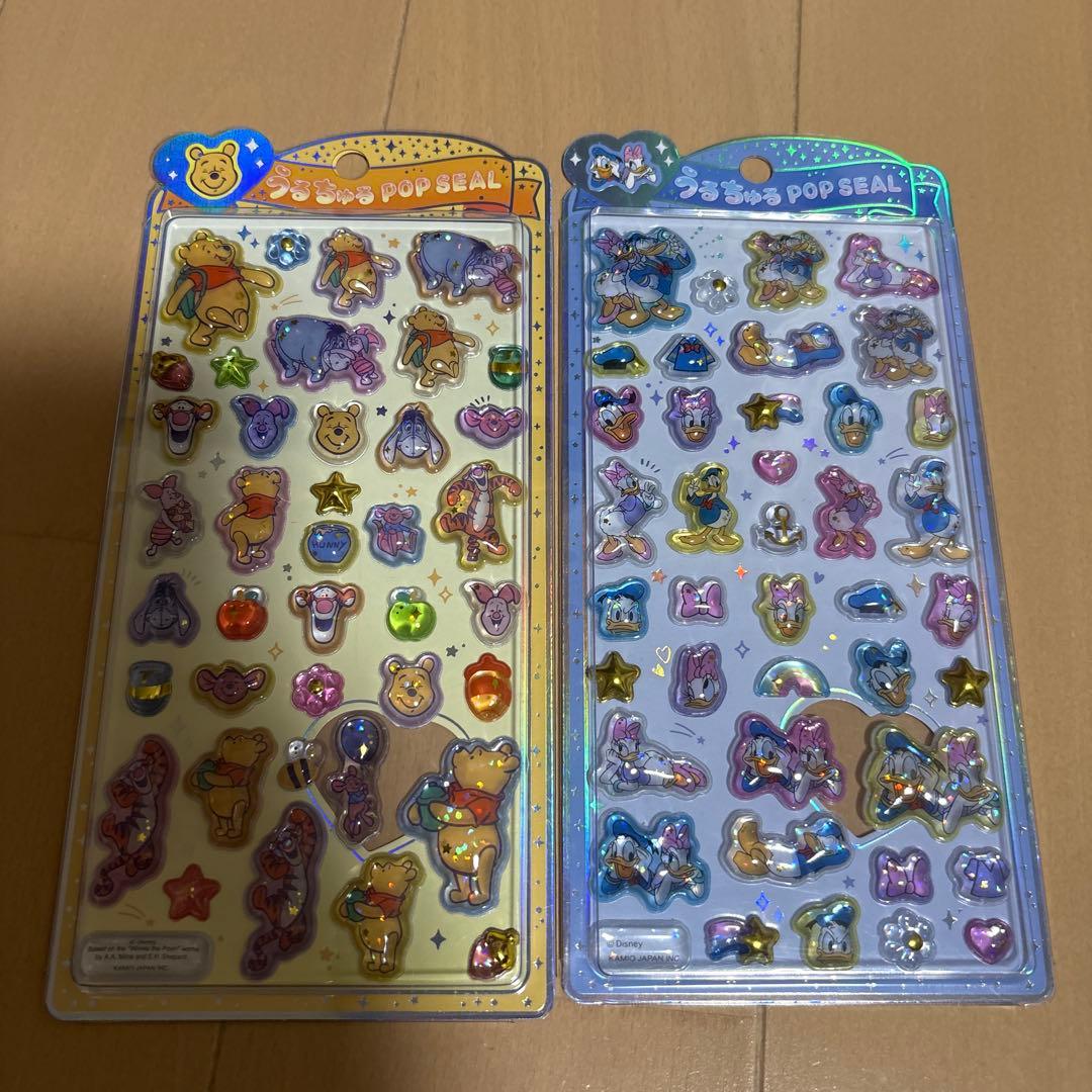 うるちゅるポップシール　ディズニー　サンリオ　モンチッチ　パワパフ　色々　16種