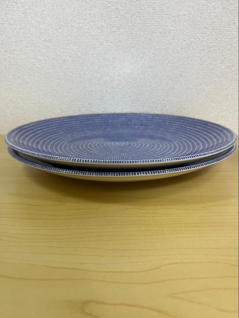 【値下げ中】【美品】アラビア　24hアベックプレート　ブルー　2枚セット