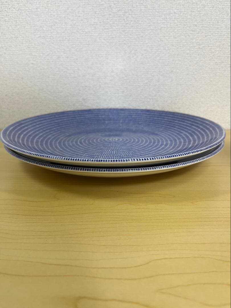【値下げ中】【美品】アラビア　24hアベックプレート　ブルー　2枚セット