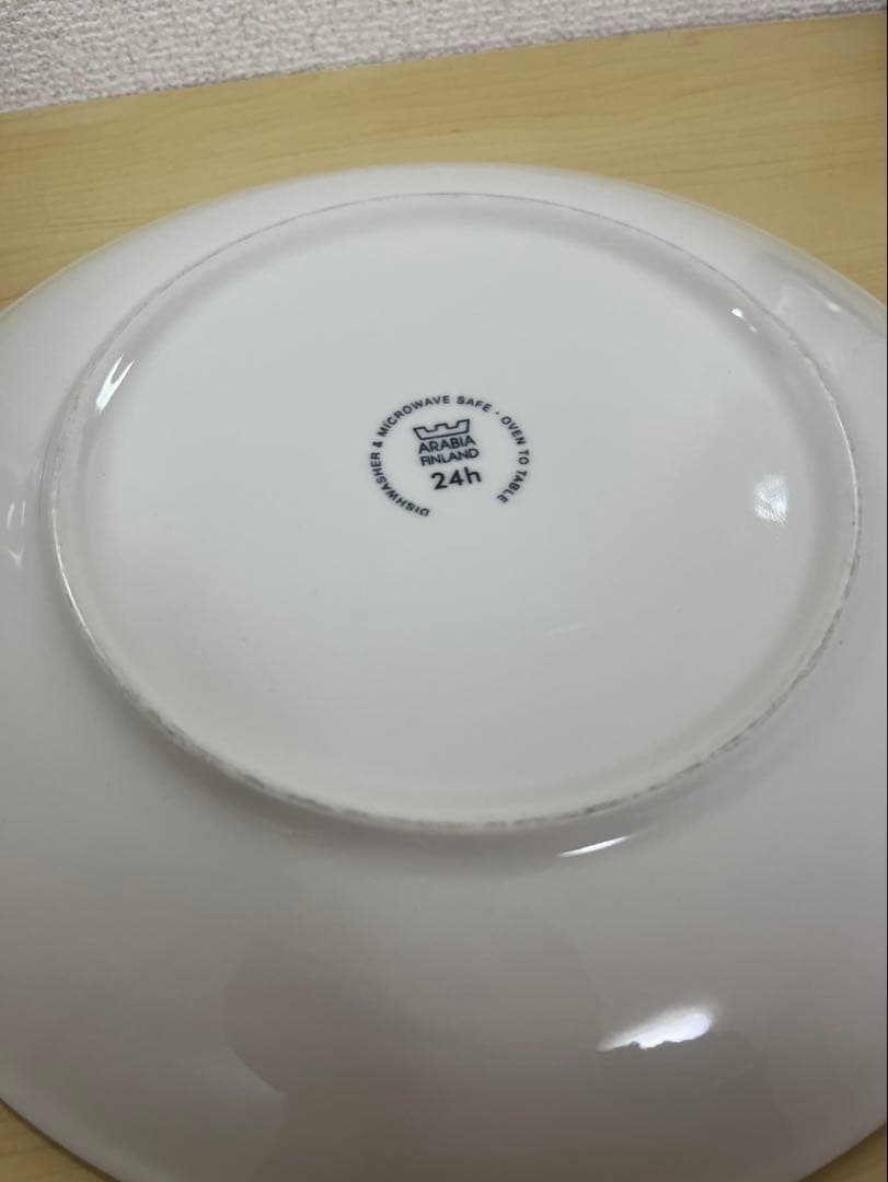 【値下げ中】【美品】アラビア　24hアベックプレート　ブルー　2枚セット