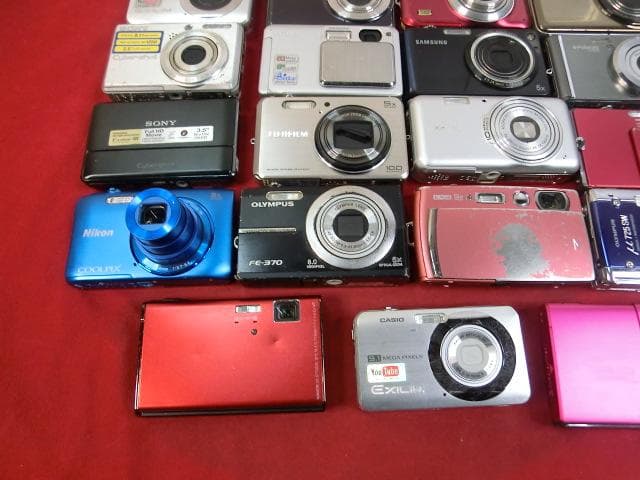 2：Nikon・CASIO・FUJIFILM 他～　デジカメ　計29点　ジャンク