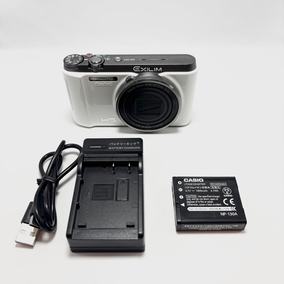 【美品】CASIO EXILIM EX-ZR1100 ホワイト デジタルカメラ