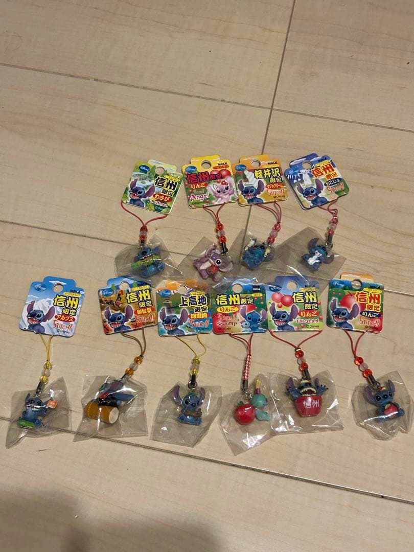 スティッチ　ご当地ストラップ各種