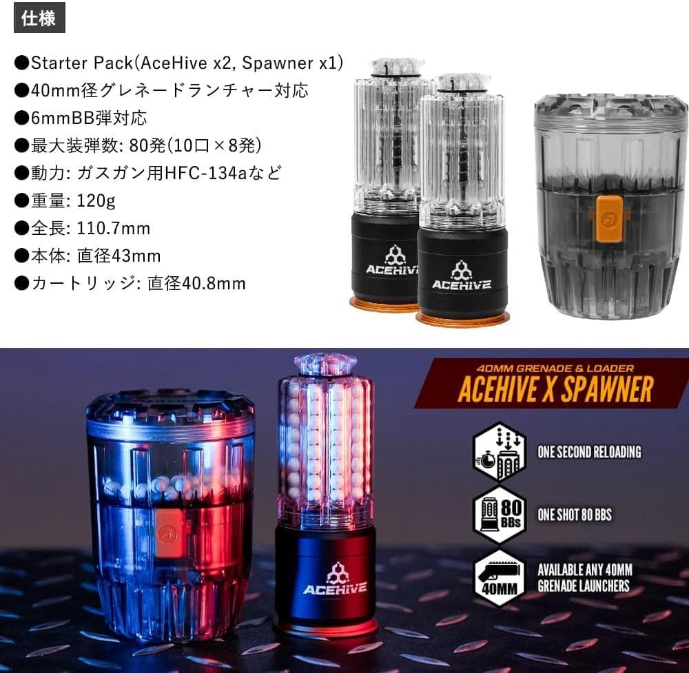 ACETECH AceHive Spawner ガス式グレネードセット
