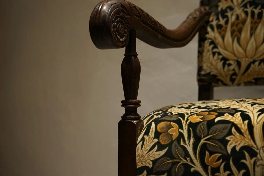 英国アンティーク アームチェア 椅子　ソファWilliam Morris