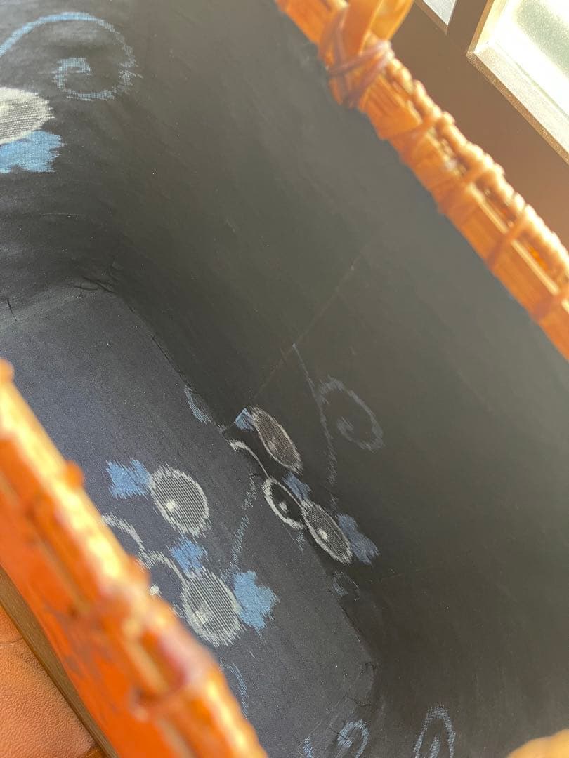 一閑張りかごバック