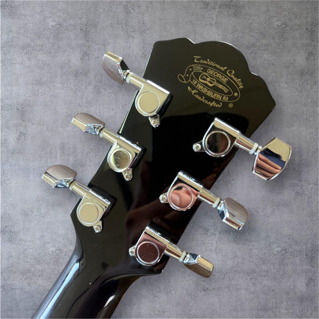 Washburn WPJ5S-B エレアコ ブラックナイトシリーズ 黒 Hケース