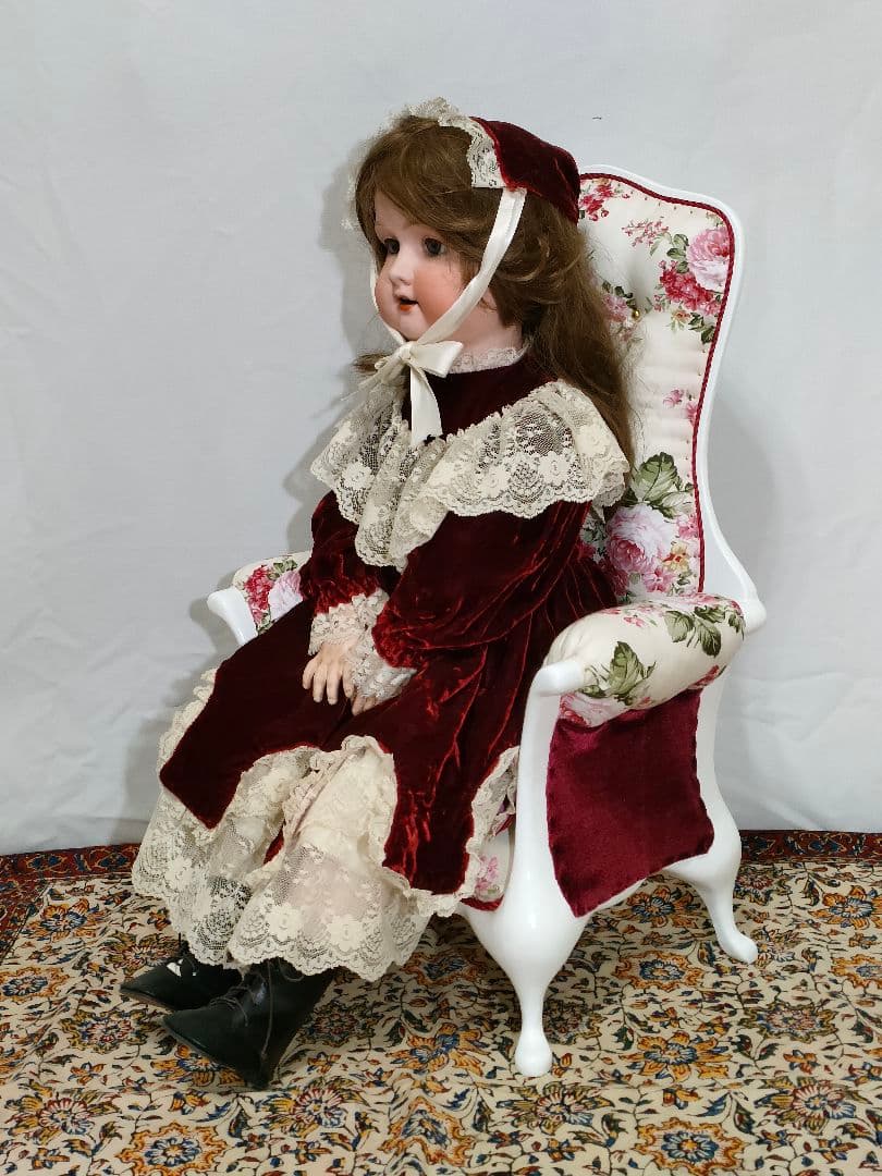 ドールチェア　アンティークドール６０cmサイズ　１人用