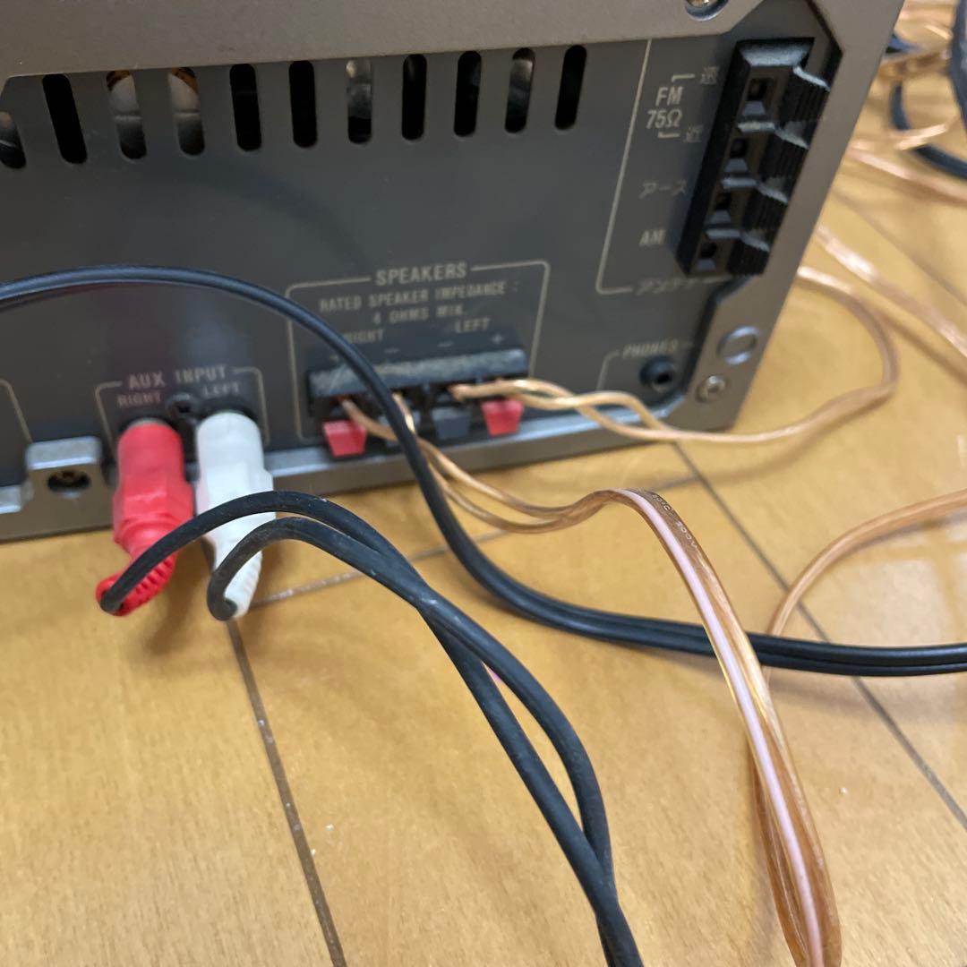 SHARP CD・MD・カセットデッキ シルバー