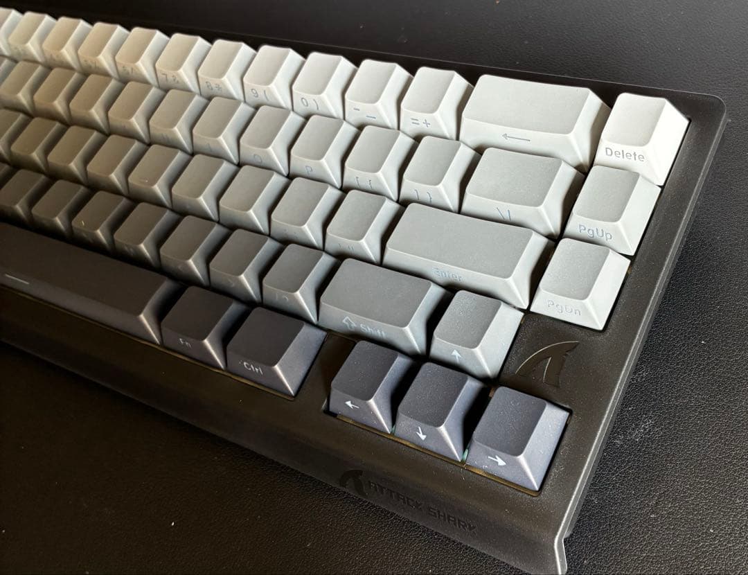 ATTACKSHARK X68HE 磁気スイッチ ラピッドトリガーキーボード黒灰