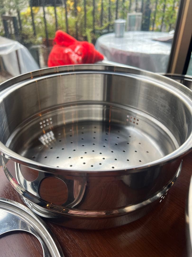 Amway Queen 6L ステンレス無水鍋・蒸し器・その他セット アムウェイ