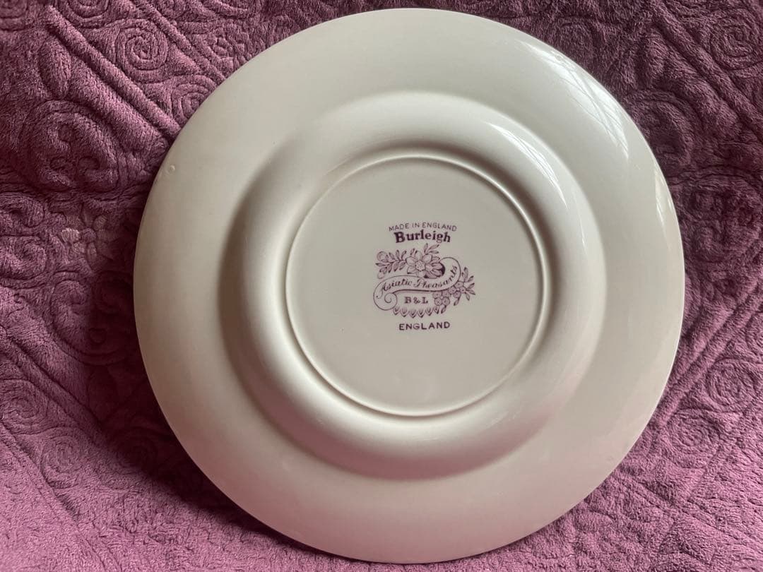 キ*ル様 ②廃番！Burleighバーレイ Plum Asiatic 花鳥柄 プ