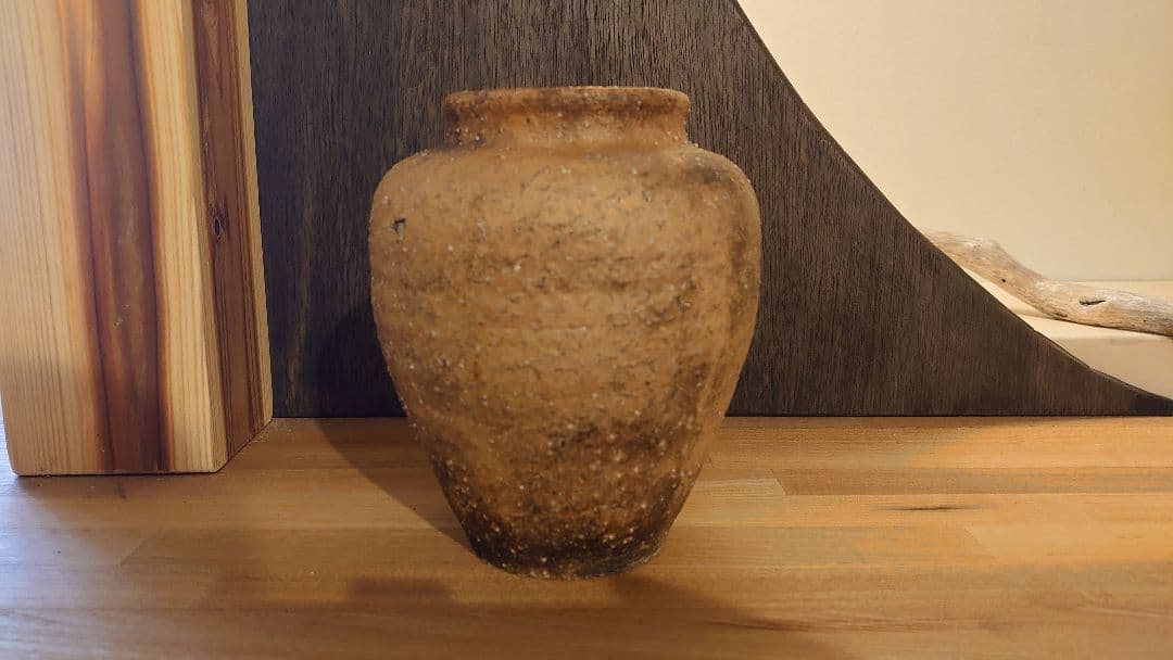 古信楽焼 小さい壺 花瓶