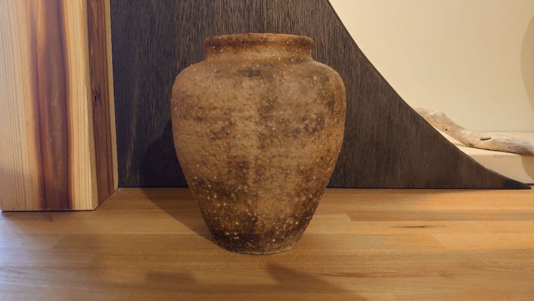 古信楽焼 小さい壺 花瓶