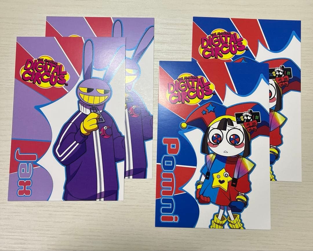 アメイジングデジタルサーカス アクリルキーホルダー 特典 ポストカード セット