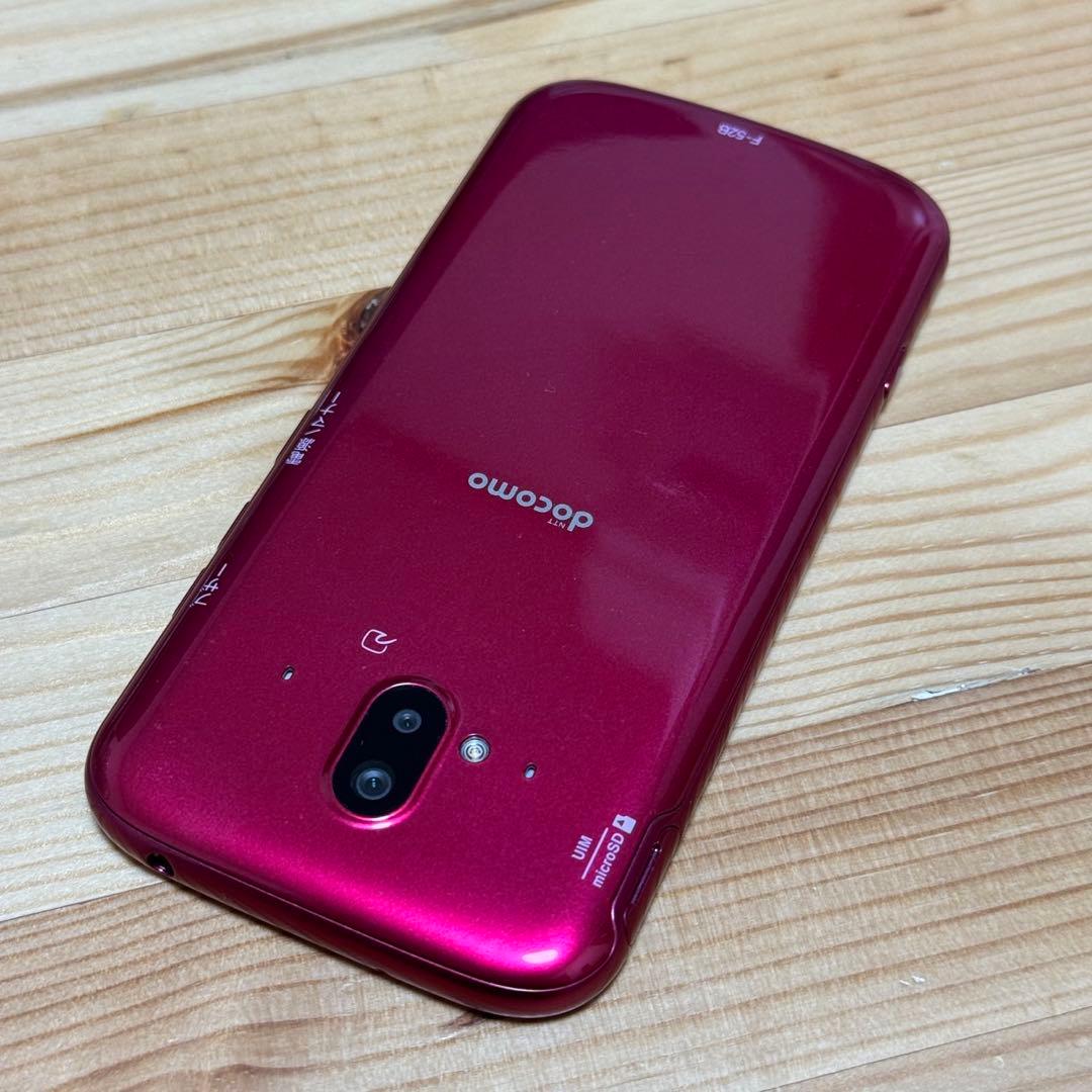 【美品】ドコモ らくらくスマートフォン F-52B ピンク　a10420